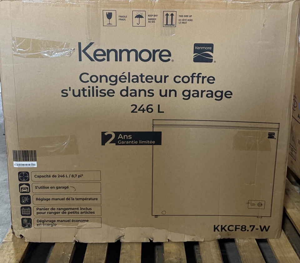 Kenmore Congelador de pecho 8,7 pies cúbicos - Blanco KKCF8,7-W Foto 1 de 4