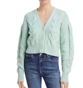 Rag & Bone Womens Cable Knit Cardigan Sweater S/P - Picture 1 of 7