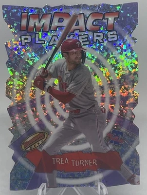 2024 Bowman's Best Impact Players Mini-Diamond Refractor Trea Turner #IP-27 - Image 1 of 2