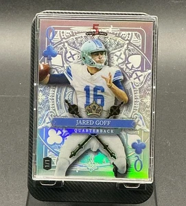 Jared Goff 1/1 Platinum Scope 2024 Wild Card Stacked Deck Queen Of Clubs - Bild 1 von 2