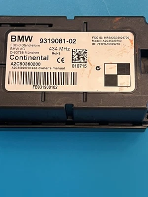 ✅ 全新 2012 - 2016 宝马 328i 3/4 系列无线电遥控接收器 Mod 9319081 原始设备制造商 — 第 1/4 张图片