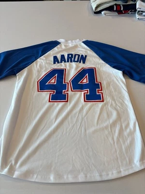 Camiseta Genérica Usada MLB Atlanta Braves Hank Aaron Blanca XL FOTOS Foto 1 de 4