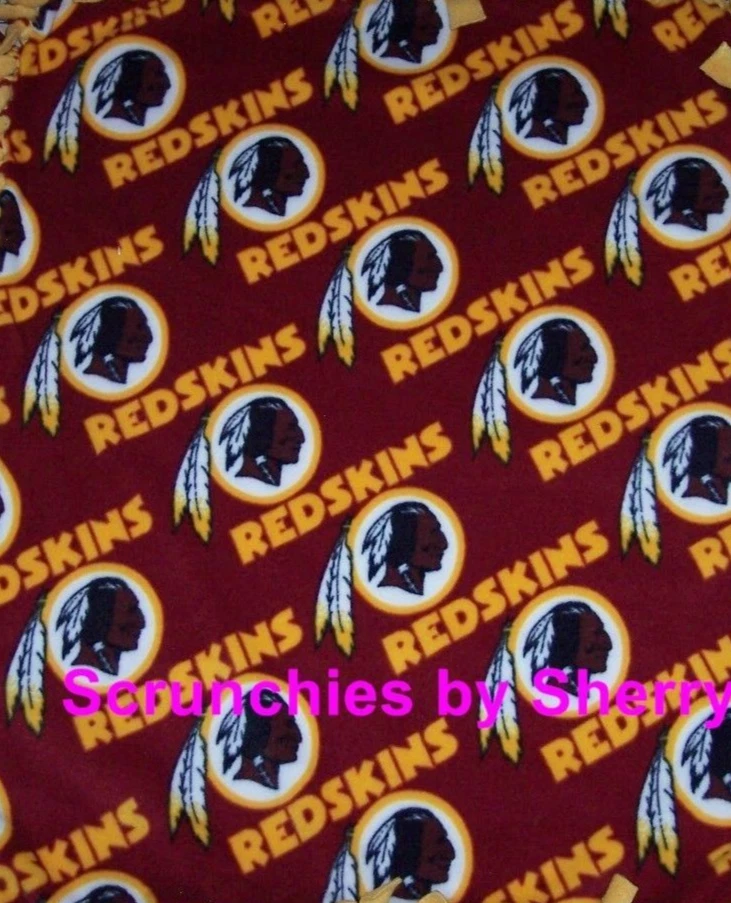 NFL Washington Redskins Football Fleece Craft Sewing Fabric 1 Yard Vintage New - Image 1 of 1
