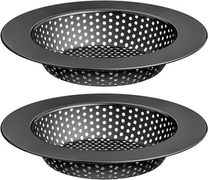 Black Kitchen Sink Drain Strainer, Cover, Food Catcher,  - Picture 1 of 6