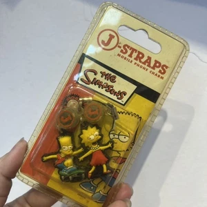 The Simpsons Carded Pendant Phone Charm Hanging Pendant Vintage Collection Toy - Picture 1 of 3