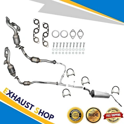 Sistema de escape completo para Nissan Xterra 2001 2002 2003 2004 3,3 L envío rápido NUEVO Foto 1 de 4