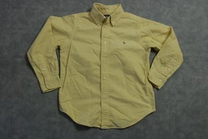 Ralph Lauren Shirt Boys Small Oxford Button Down Long Sleeve Pony Embroidered - Picture 1 of 9