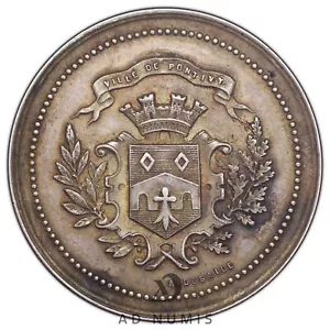 France Jeton argent 1837 Caisse d'épargne et de prévoyance de Pontivy - Imagen 1 de 3