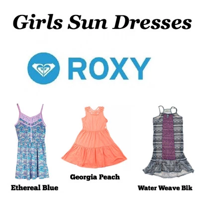 ROXY Vestidos para Niñas Niños Sin Mangas Nuevos con Etiquetas Acampanados en Niveles Playa Natación Cubrir Foto 1 de 4