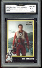 2015 Poe Dameron Star Wars Star Wars Force Awakens Card Gem Mint 10 #SW5