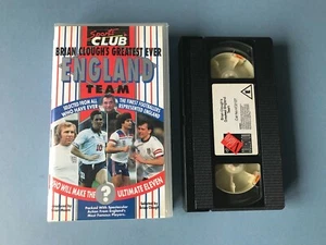 BRIAN CLOUGH'S GREATEST EVER ENGLAND TEAM - VHS VIDEO VINTAGE - Imagen 1 de 3