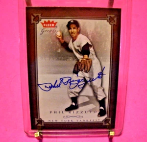 Phil Rizzuto - 2004 Fleer Greats of the Game Card # 18 - Autógrafo - Imagen 1 de 14