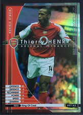 2004-05 Panini WCCF World Striker WST Thierry Henry Arsenal rare refractor card 
