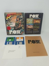 P.O.W. Commodore Amiga Game - In Box - 3.5" Floppy - 1988 w/ Manual Actionware