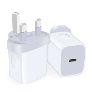 Universal Travel Adapter, US to UK Plug Adapter, USB-C Wall Charger for iPhone - Picture 1 of 7