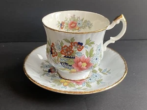 Paragon Bone China Teacup Saucer Oriental Series CANTON - Picture 1 of 8