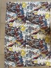 RARE 1986 Transformers Bedding Bed Flat Sheet Twin Size Cartoon 80s Made In USA