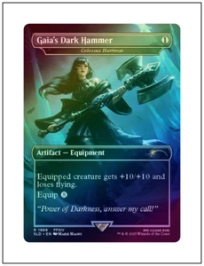 1x Gaia's Dark Hammer - Colossus Hammer, Foil, Secret Lair Final Fantasy MTG NM - Picture 1 of 1