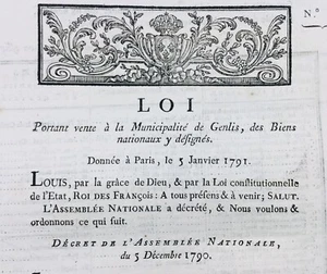 Genlis in 1790 Patouillet Côte d’Or Uchey Chartreux de Dijon Citeaux Rouvre - Picture 1 of 7