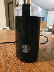 Starbucks Coffee Bean Grinder Black Logo 180W MGA Gorenje MKM6006BUC EUC TESTED