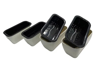 4 Pack Self Watering Small Rectangle Planter New 7.2 in x 3.8 in x 3.2 - Image 1 of 4