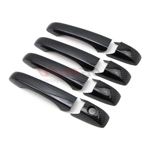 For Dodge Durango / Grand Caravan 2011-2020 Door Handle Cover Carbon Fiber Style - Foto 1 di 6