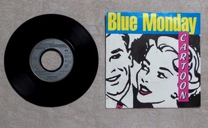 DISQUE VINYLE 45T 7" SP MUSIQUE / CARTOON "BLUE MONDAY" 1985 EURODANCE - Imagen 1 de 2