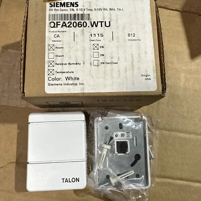 ⚡️Siemens⭐️QFA2060.WTU Room Relative Humidity And Temperature Sensor⚡️ 5% - Image 1 of 4