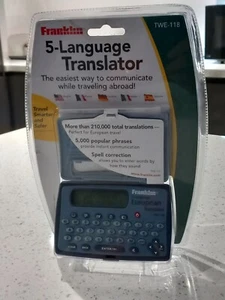 Franklin TWE-118 5 European Language Translator Brand New Sealed - Picture 1 of 1