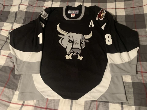 Reebok San Antonio Rampage Tyson Bash Hockey Jersey Size 54 AHL Phoenix Coyotes Cover