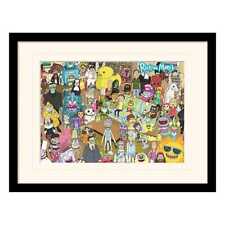 Rick And Morty Collector Print Framed Poster Total Rickall (white Background)