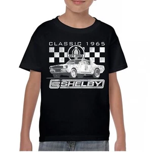 Classic 1965 Shelby GT350 Youth T-shirt Mustang GT Racing Powered by Ford Kids - Picture 1 of 36