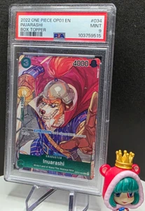 PSA 9 inuarashi OP01 034 Box Topper One Piece Romance Dawn ERROR TEXT Pre-Errata - Picture 1 of 1