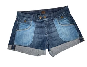 Citizens of Humanity Jean Shorts Womens Sz 28 Blue Denim Cuffed Selvedge 3.5” - Picture 1 of 15
