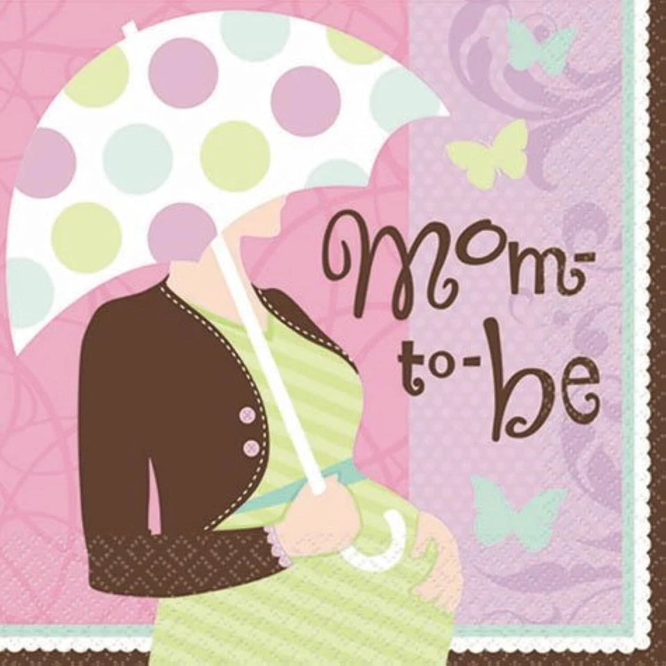 Servilletas de papel para almuerzo fiesta baby shower madre para ser mamá grandes expectativas Foto 1 de 1