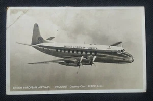UK ENGLAND *BRITISH EUROPEAN AIRWAYS* POSTALY USED POSTCARD PAKISTAN BANGLADESH - Picture 1 of 2
