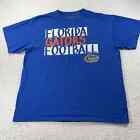 Champs Mens Medium Florida Gators Football Blue Short Sleeve Graphic T Shirt