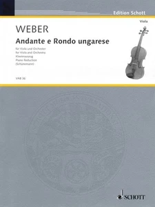 Andante und Rondo Ungarese Viola und Klavier Noten Weber 049012258 - Bild 1 von 1