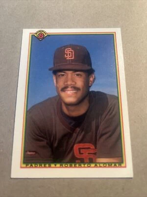 1990 Bowman - #221 Roberto Alomar San Diego Padres - Image 1 of 2