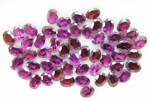 45 CT Certified Untreated Natural Rhodolite Garnet Oval Cut Loose Gemstone Lot - Picture 1 of 6