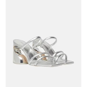 Cult Gaia Leder Sandalen Damen Sommer Sandaletten Silber Gr 39 - Bild 1 von 4