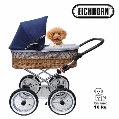EICHHORN Haustierwagen RetroDog-1  mit Lufträdern – für Hunde/Katzen bis 10 kg - Bild 1 von 4
