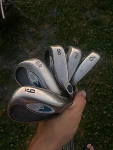 CALLAWAY TUNGSTEN INJECTED TITANIUM IRONS P-S-6-8-L HAWKEYE STRONG FLEX GRAPHITE - Picture 1 of 3