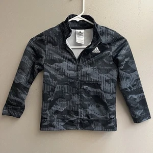 Adidas Little Boy’s Size 5 Tricot Jogger Full Zip Jacket - Picture 1 of 3