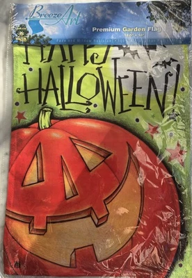 Breeze Art Premium Garden/Porch Flag 12.5" x 18" Pumpkin NEW In  Package - Image 1 of 2