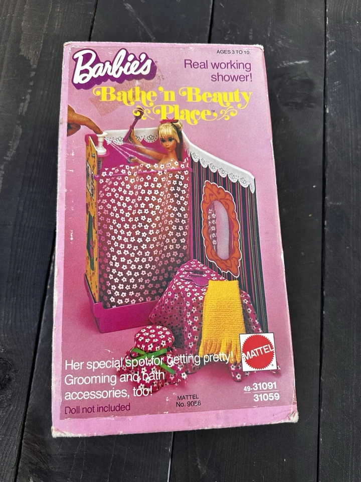 Juego de Barbie Bathe'n Beauty Place 1975 vintage de Mattel 31091 piezas faltantes Foto 1 de 4