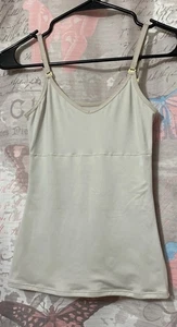 LEONISA Women's Shapewear Sz Small Camisole Tank Top Sculpting Nude Compression - Picture 1 of 10