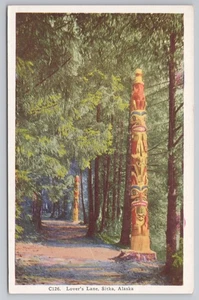 Postal de Lover’s Lane en Sitka Alaska década de 1940 - Imagen 1 de 2