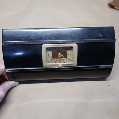 Ford 1940 guantera puerta reloj funcionando tablero de instrumentos tablero de instrumentos tablero medidor Foto 1 de 4