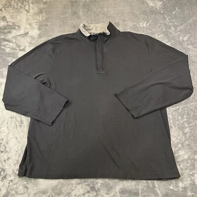 Suéter Michael Kors Para Hombres XXL 2XL Negro Pullover Sudadera 1/4 Cremallera Informal Foto 1 de 4